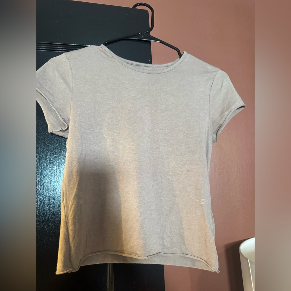 Anthropologie Taupe Tee